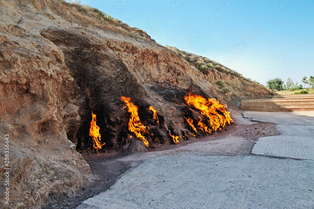 Yanar Dag, Fire, Baku, Azerbaijan