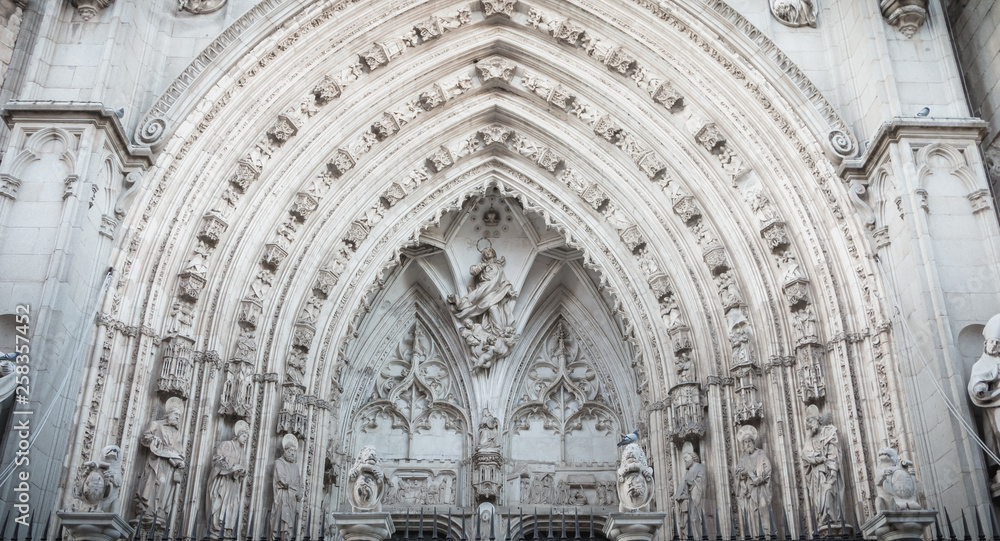 architectural detail of the Cathedral of St. Mary of Toledo, spain architectural detail of the Cathedral of St. Mary of Toledo, spain