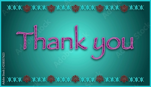 Thank you card