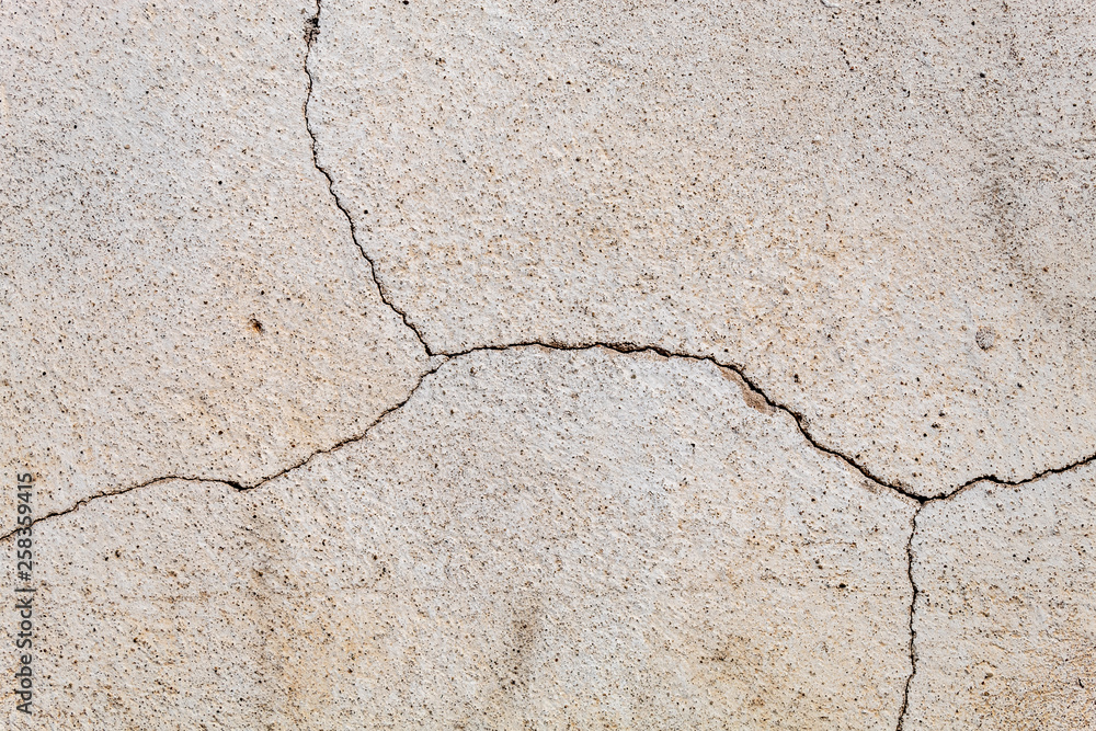 Obraz premium Cracked Concrete Wall