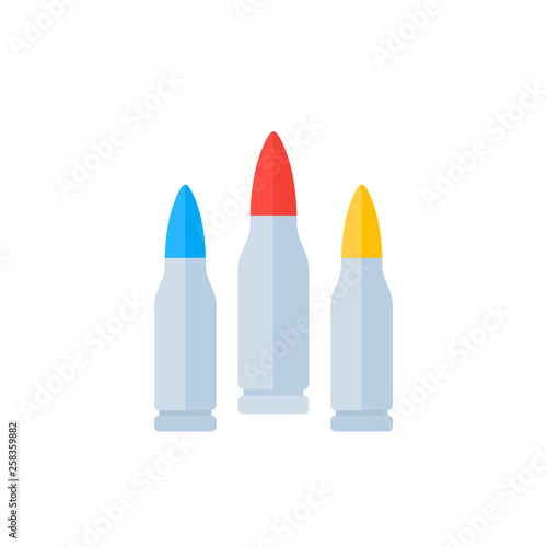 bullets on white vector icon