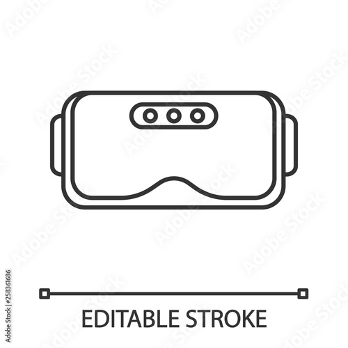 VR headset linear icon