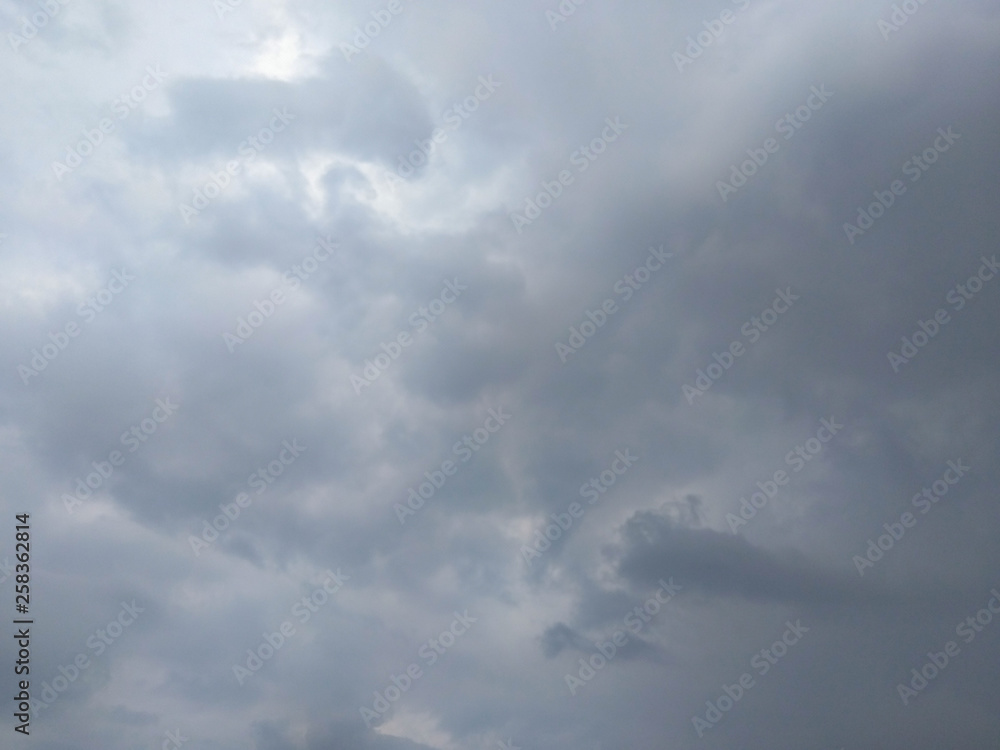 Fototapeta premium White soft cloud texture on blue sky background