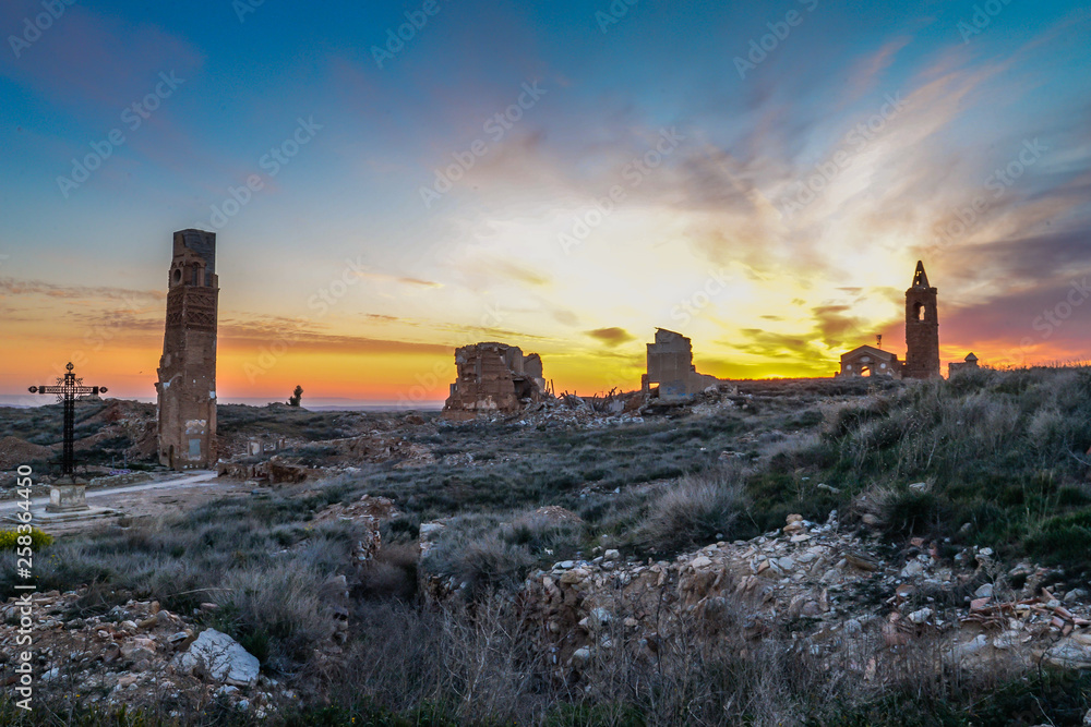 Obraz premium The ruins of Belchite - Spain