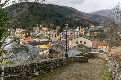 View of Sestola, beautiful town in Emilia Romagna, Italy