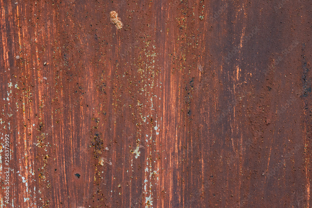 Macro texture of peeled paint on rusty iron closeup. Macro texture of peeled paint on rusty iron closeup.
