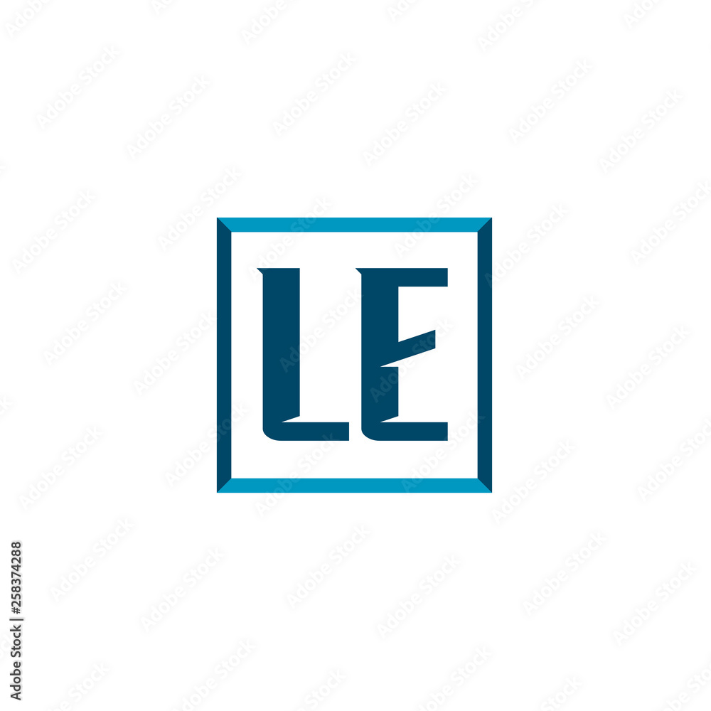 Initial Letter Logo LE Template Vector Design Initial Letter Logo LE Template Vector Design