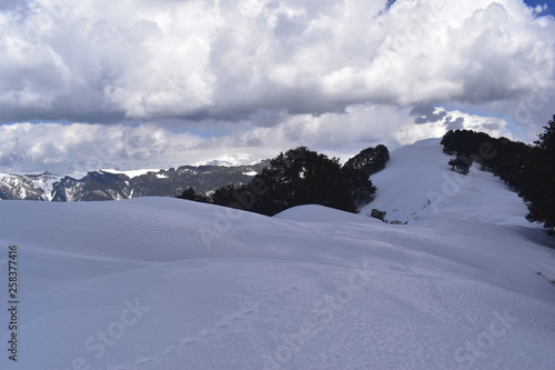 Snow peaks view from jalori pass