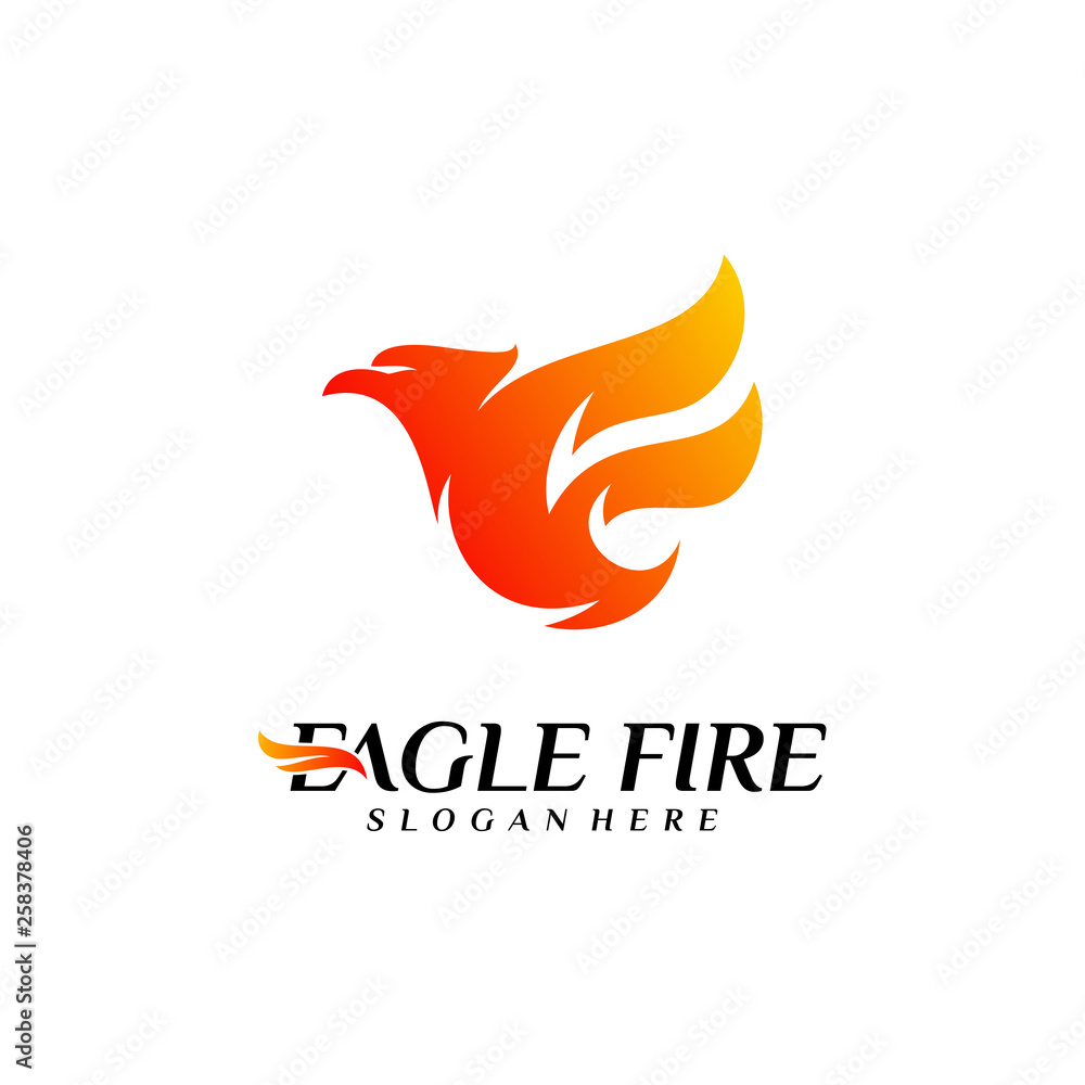 Phoenix Fire Bird Logo Design Concepts. Dove Eagle Logo Template Vector. Icon Symbol Phoenix Fire Bird Logo Design Concepts. Dove Eagle Logo Template Vector. Icon Symbol