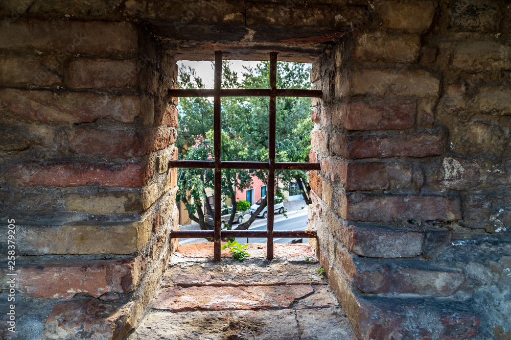 Antica finestra medievale Stock Photo | Adobe Stock