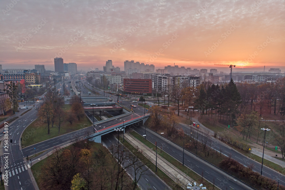 Obraz premium The city of Lodz, Poland 