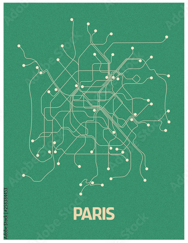 Paris metro map