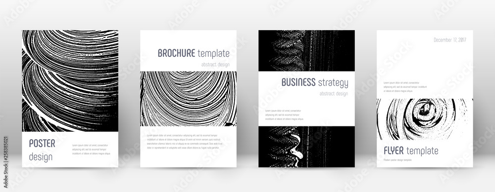 Cover page design template. Minimalistic brochure 