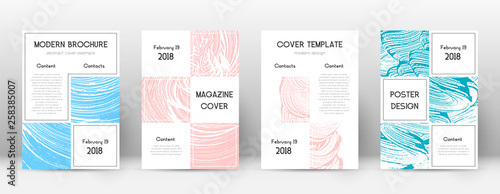 Cover page design template. Business brochure layo