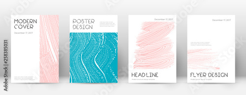 Cover page design template. Minimal brochure layou