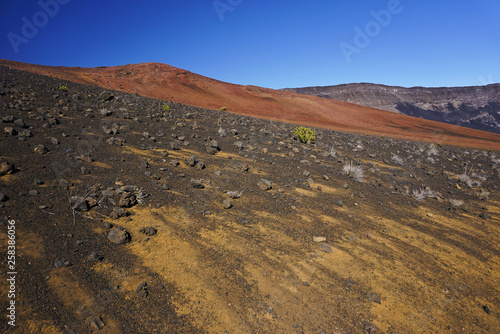 Beautiful moon landscape in Haleakala national park in Hawaii