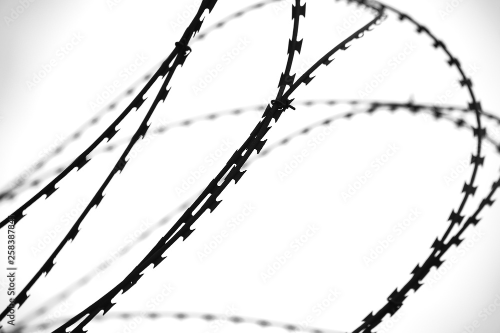 Abstract background with barbed wire Abstract background with barbed wire
