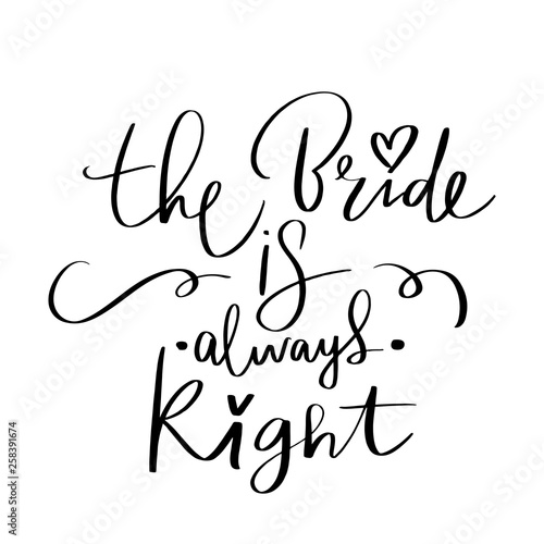 Vector hand drawn lettering phrase for Bachelorette party, hen party or bridal shower.