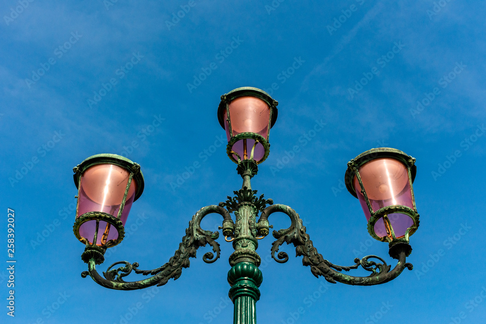 Italy, Venice, typical lamppost on the waterfront Italy, Venice, typical lamppost on the waterfront