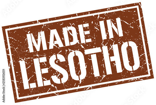 made in Lesotho stamp
