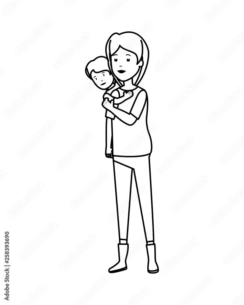 beautiful mother lifting son beautiful mother lifting son