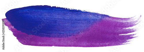 blue purple brushstroke inked watercolor element hand-drawn.
