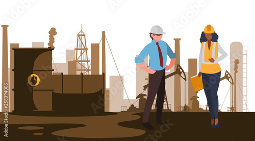 oil industry workers avatars characters
