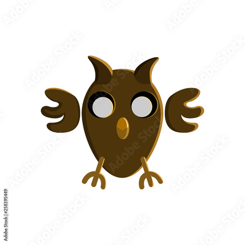 Halloween Owl Character Illustration Design