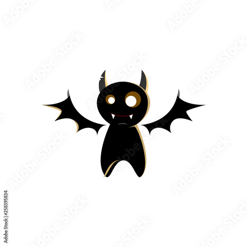 Halloween Bat Character Illustration Design