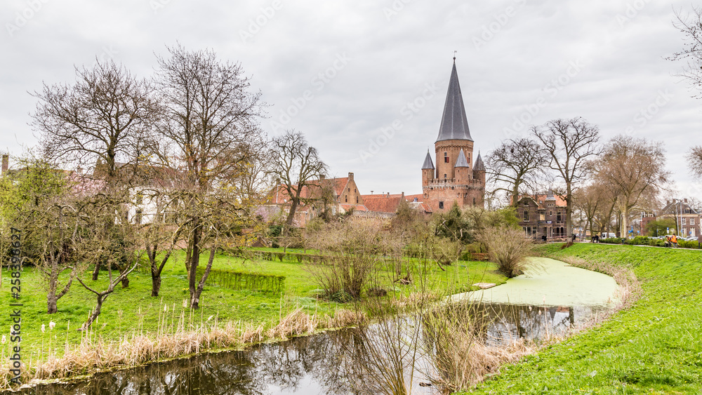 Cityscape of Zutphen with Drogenaps tower, a medieval city along the river IJssel in Gelderland in the Netherlands Cityscape of Zutphen with Drogenaps tower, a medieval city along the river IJssel in Gelderland in the Netherlands