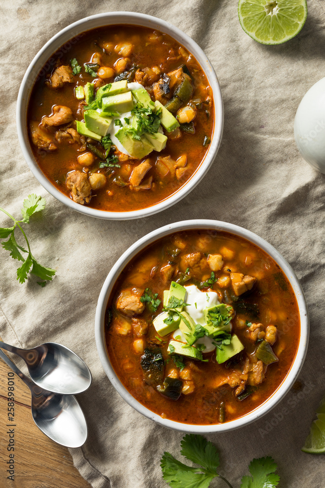 Homemade Mexican Pozole Soup Homemade Mexican Pozole Soup