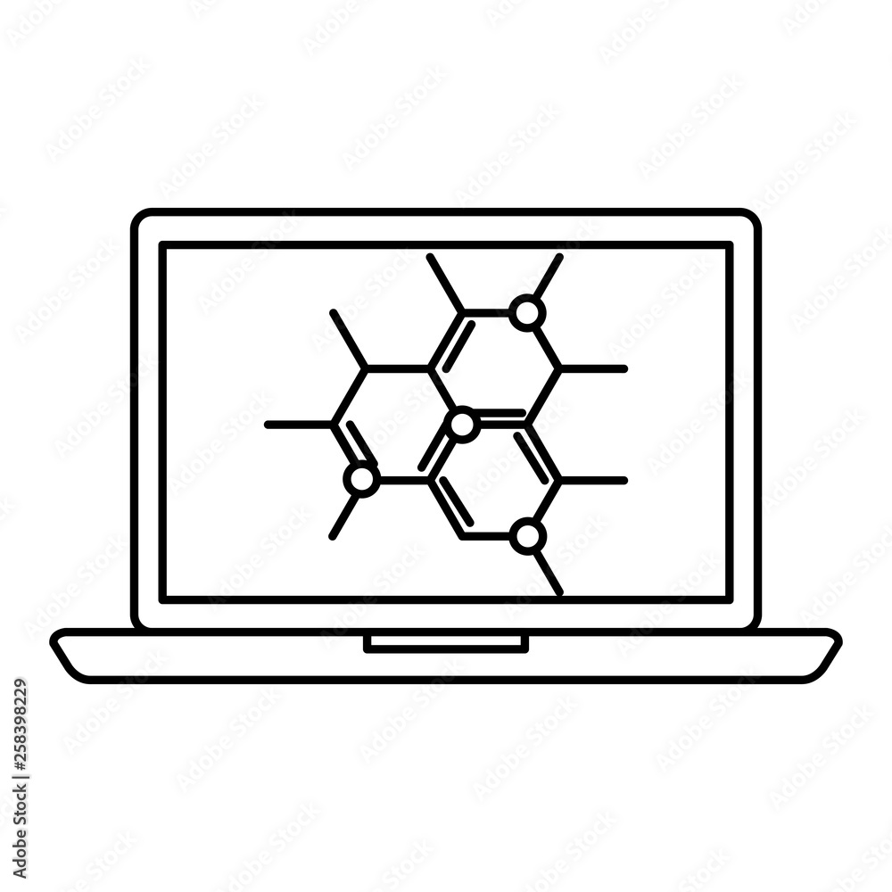 laptop with structure molecular laptop with structure molecular
