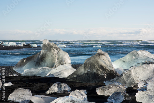 Iceland Diamond Beach in winter