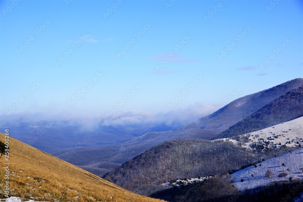 mountain and sky