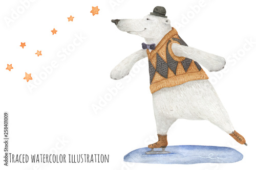 Polar Bear skate under the stars