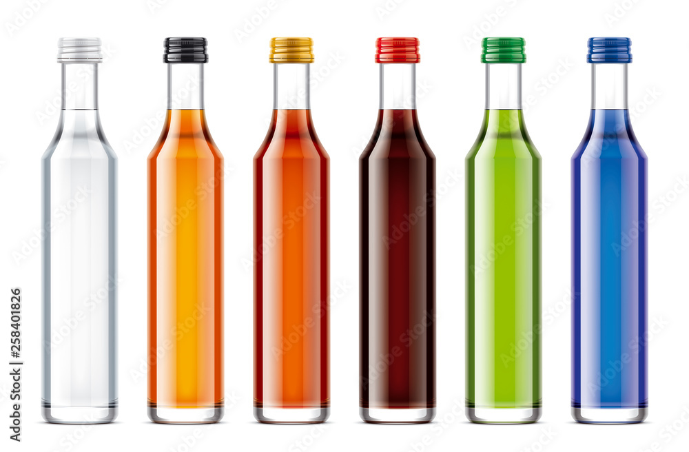 Bottles mockups for alcohol drinks. Bottles mockups for alcohol drinks.