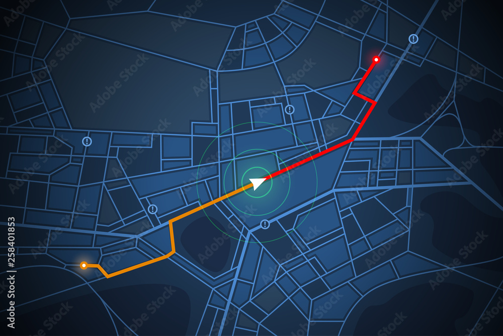 navigation map screen