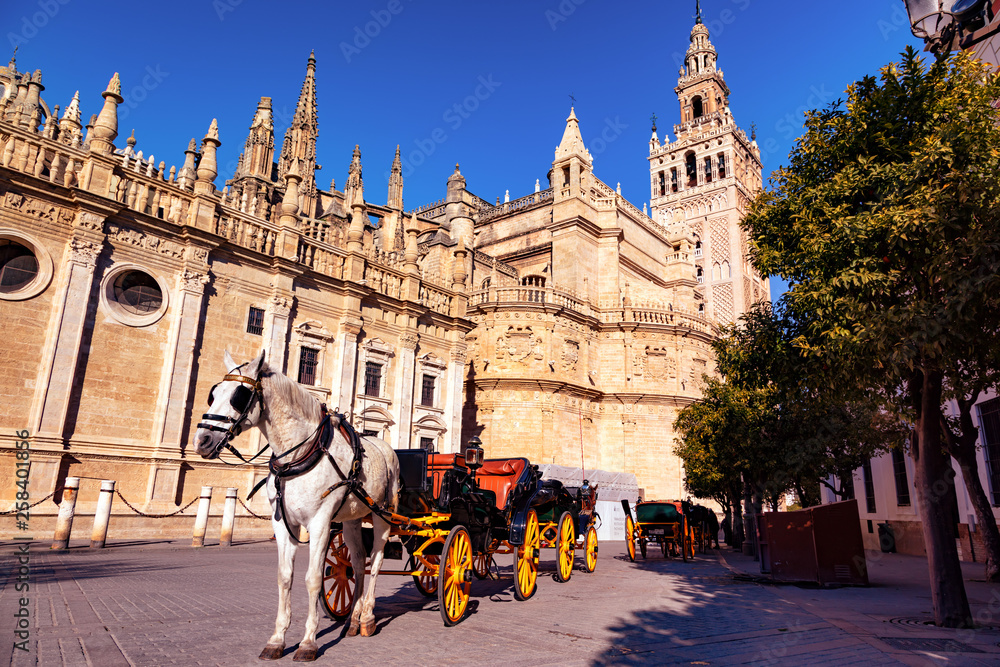 Obraz premium Cathedral of Seville, Andalusia, Spain