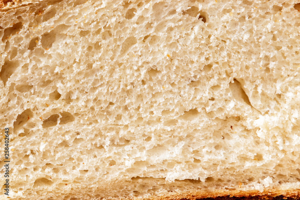 Handmade yeast-free bread texture