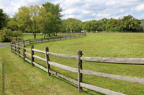 fenced in meadow