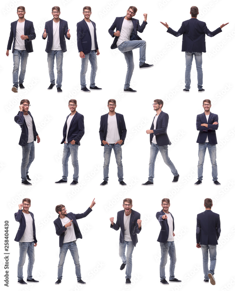collage of photos of a successful young man collage of photos of a successful young man