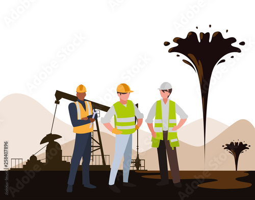 oil industry workers avatars characters