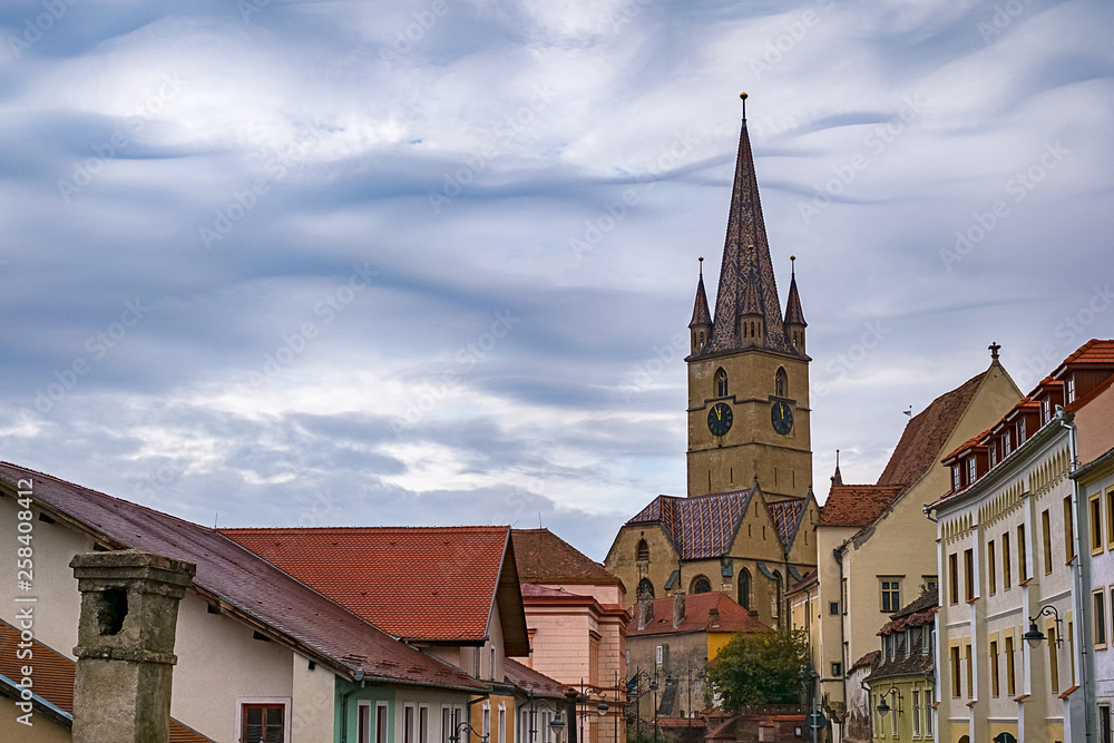 Saint Mary Lutheran Cathedral in Sibiu city, Romania