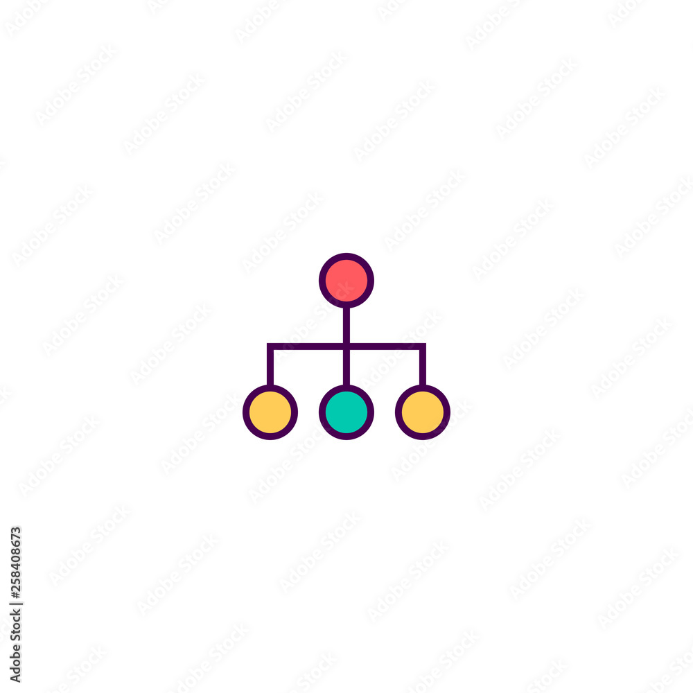 diagram icon line design. Business icon vector design diagram icon line design. Business icon vector design