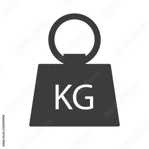 weight vector icon in modern flat style isolated. Symbol weight is good for your web design.