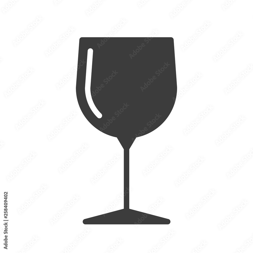Wineglass vector icon in modern flat style isolated. Wineglass can support is good for your web design. Wineglass vector icon in modern flat style isolated. Wineglass can support is good for your web design.