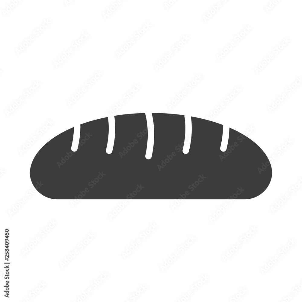 Bread vector icon in modern flat style isolated. Bread can support is good for your web design.