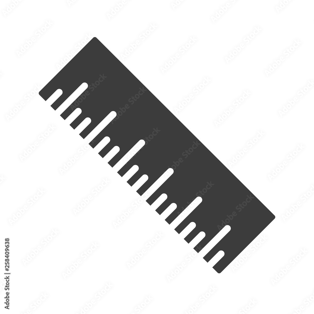 Ruler vector icon in modern flat style isolated. Ruler can support is good for your web design.