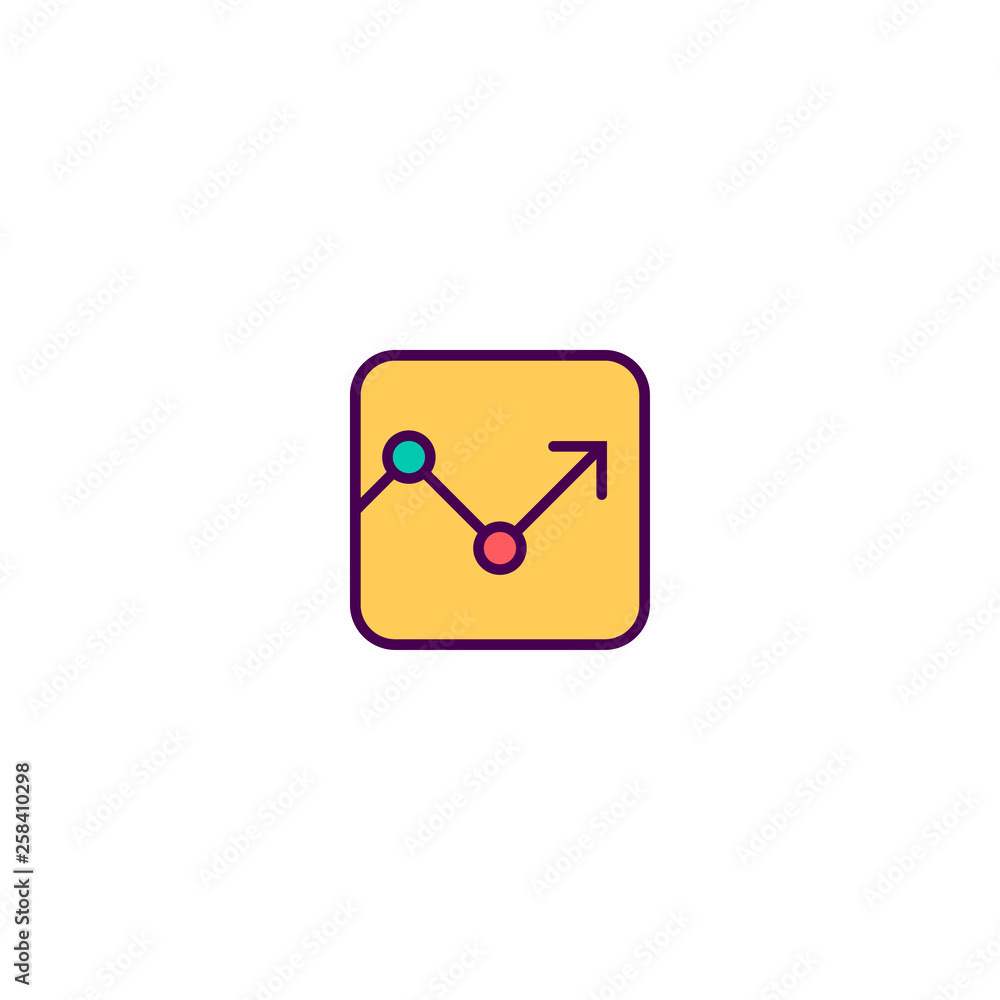 graph icon line design. Business icon vector design graph icon line design. Business icon vector design
