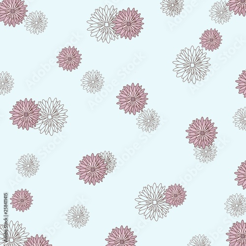 Spring pattern with flowers 